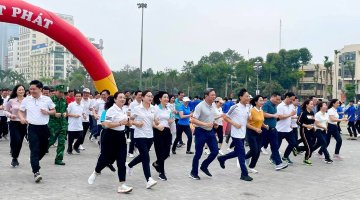 Bệnh viện Mắt Thanh Hoá tham gia hưởng ứng Lễ phát động “Toàn dân rèn luyện thân thể theo gương Bác Hồ vĩ đại” năm 2023